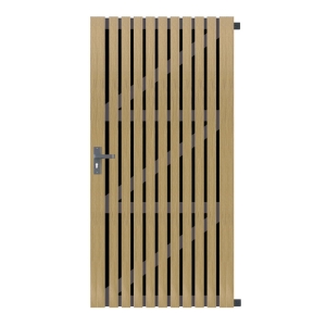 Elephant Zauntor WPC Stripes Black Eiche 180x90cm inkl. Beschlag