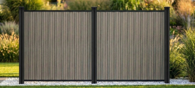Flex Fence Cube Grundelement Ligthbrown 180x188 cm
