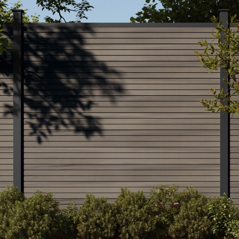 Osmo Multi Fence Cube Co-Extrusion Grundelement 180x179cm Lightbrown Leisten Anthrazit