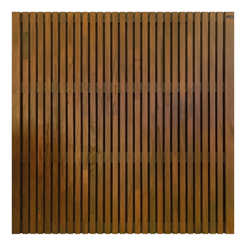 Elephant Hartholz Zaun braun ge�lt Stripes Black 180x180cm