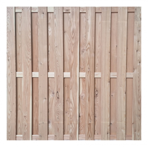 Bohlenzaun L�rche natur Baltrum gerade 180x180cm