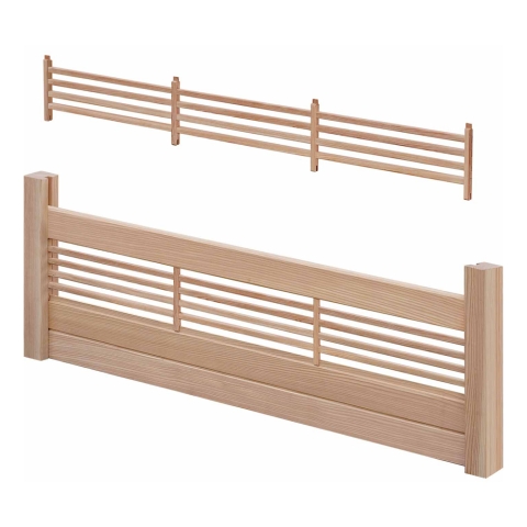 Selbstbauzaun Gardo XL DIY L�rche natur mit Rankelement 180x194 cm