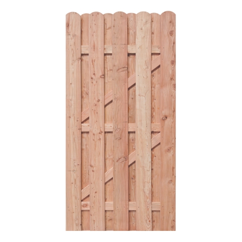 Bohlentor L�rche HOCH unbehandelt gerade 100x200cm ohne Beschlag