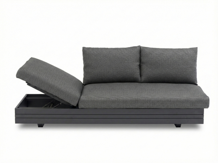 Zebra Cubo Neo Lounge 3-Sitzer graphite 198 x 81 x 76 cm inkl. Polster