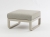 Zebra Fly Lounge Hocker, light taupe B: 68 x T: 70 x H: 43,5 cm