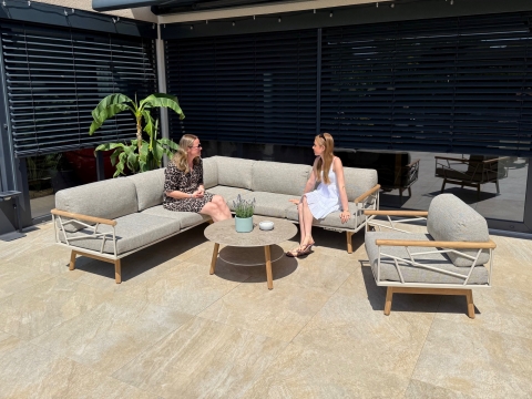 Zebra Solena Loungesessel light taupe