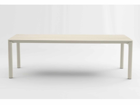 Zebra Vero Tisch 240x100x75cm light taupe