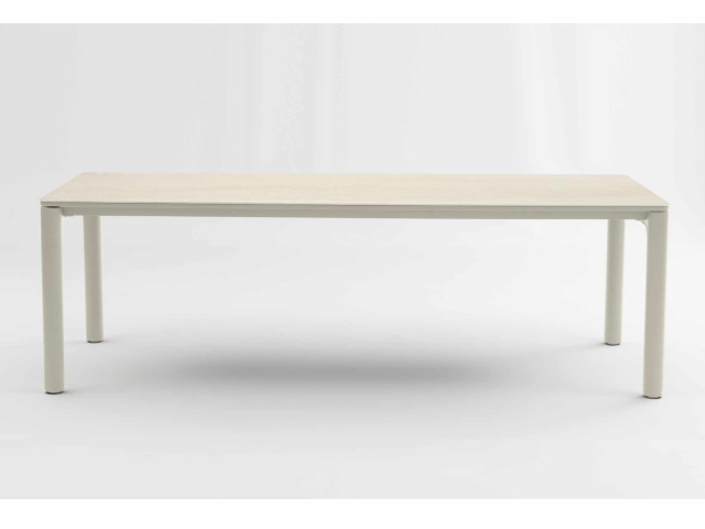 Zebra Vero Tisch 240x100x75cm light taupe