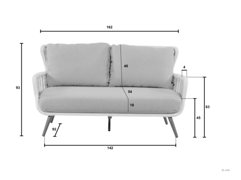 Apple Bee Key Largo 2-Sitzer Lounge Sofa