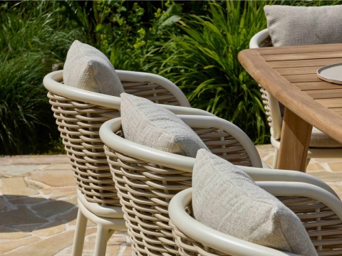 Apple Bee Pine Key Armlehnstuhl oyster