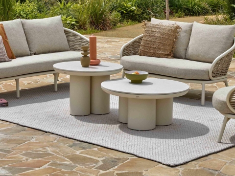 Apple Bee Tonga Loungetisch Set oyster