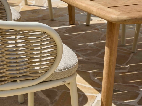 Apple Bee Pine Key-Martinique Dining Set 1 oyster