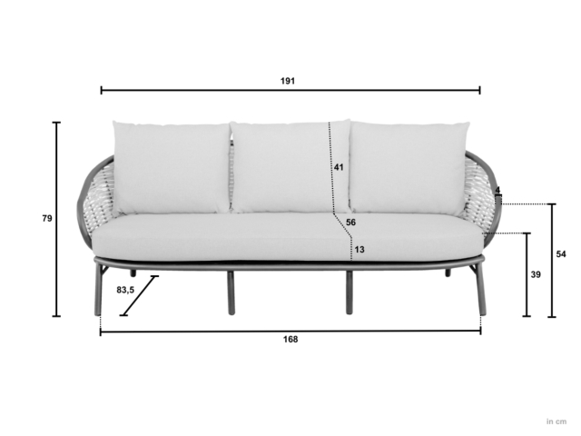 Apple Bee Pine Key Lounge Set 2 oyster