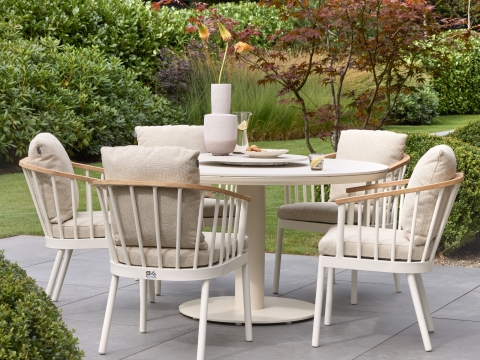 Apple Bee Condor-Melville 140cm Dining-Set 2 Oyster