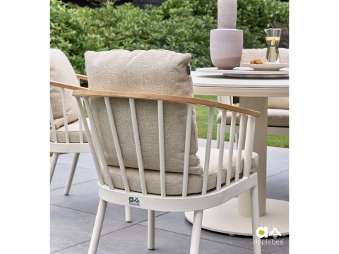 Apple Bee Condor-Melville 140cm Dining-Set 2 Oyster