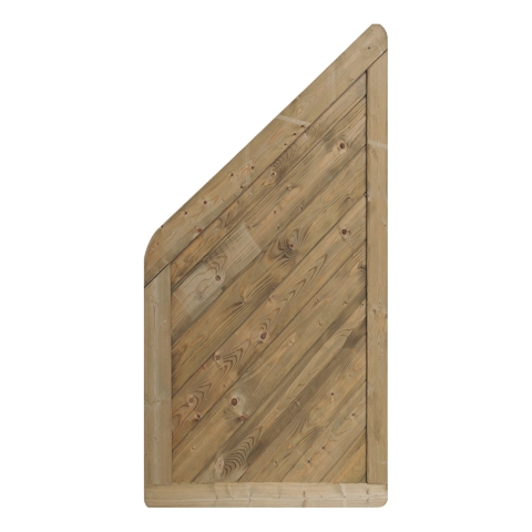 Massivzaun Trentino 90x180-90cm geschlossen Fichte kdi gr�n