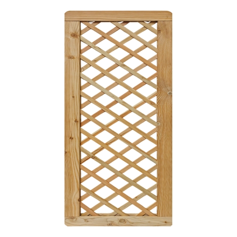 Massivzaun Rankgitter 90x180cm L�rche natur