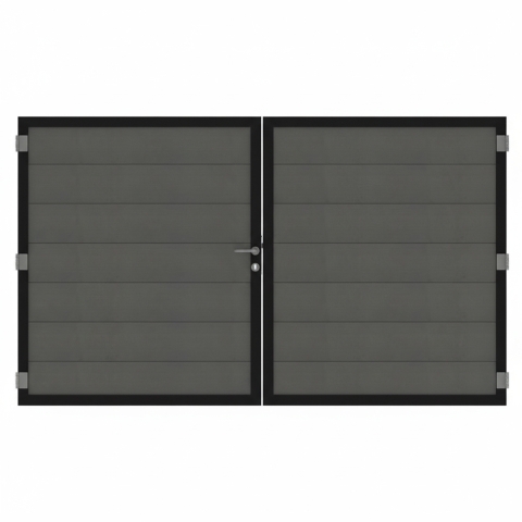 Osmo Multi Fence Elegance B Hellgrau Doppeltor Sonderma�