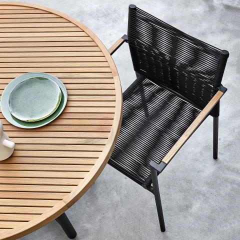 Apple Bee Jakarta Dining-Set 2 black ca. 234x234cm