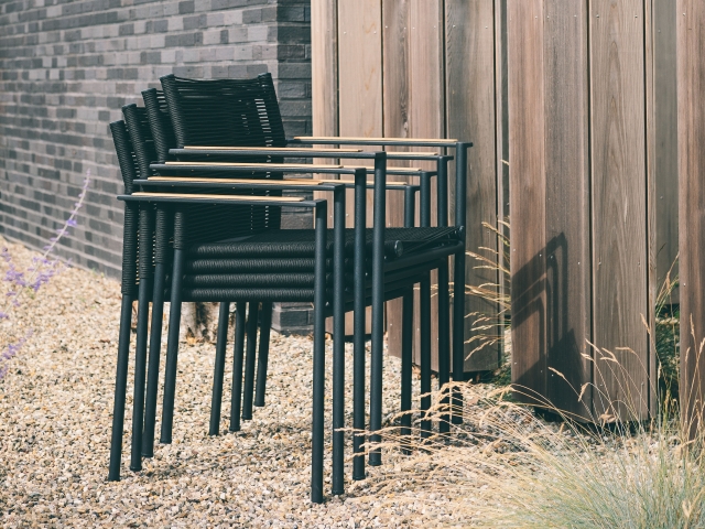 Apple Bee Jakarta Dining-Set 2 black ca. 234x234cm