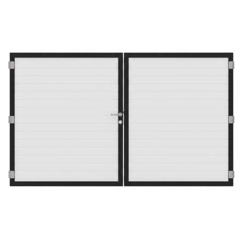 Osmo Alu Fence Wei� Doppeltor Sonderma�