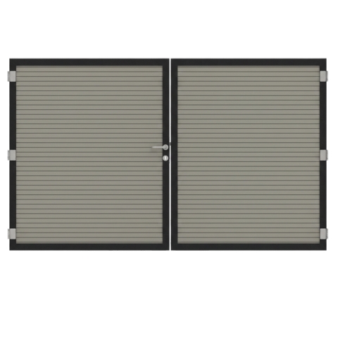 Osmo Alu Fence Cube Grau Doppeltor Sonderma�