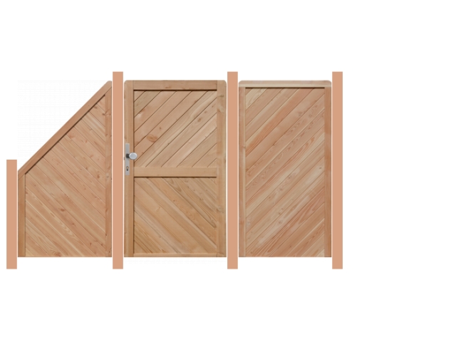 3,2m Lisa L�rche natur mit Tor - ME51468