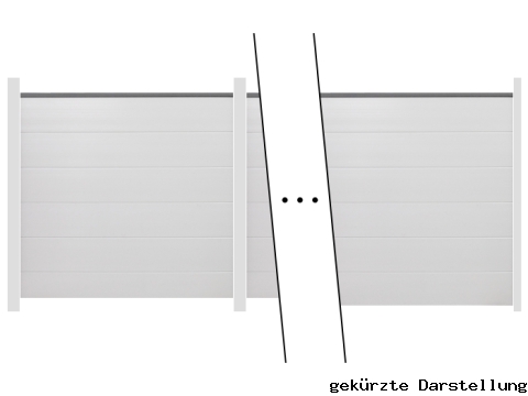 5,7m GroJa BasicLine Steckzaun Kunststoff - ME65280