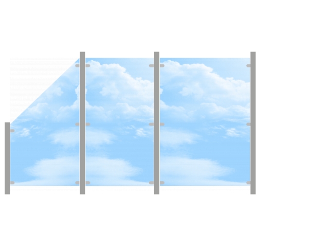 3,33m GroJa Ambiente aus ESG-Klarglas - ME30787